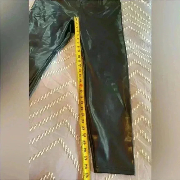 NWT RW&CO Faux-Leather Brown High-Waist Slim Leggings Women's Size XXL - Picture 7 of 11